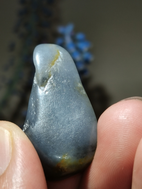 古玩玉器新疆和田玉獨籽青花玉雕“悟道”拍賣，當前價格3980元