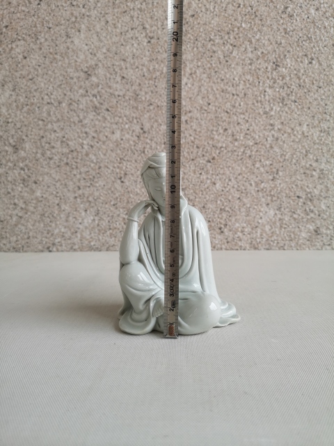 古玩陶瓷德化白瓷觀音菩薩造像拍賣,當(dāng)前價(jià)格480元