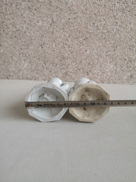 古玩陶瓷德化白瓷童子燭臺拍賣，當前價格450元