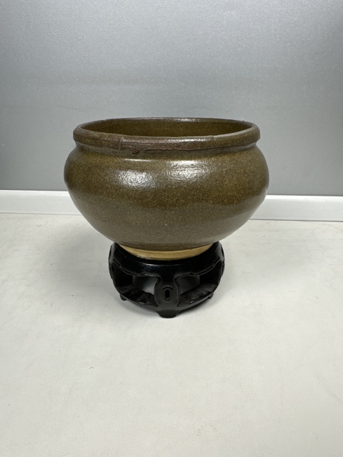 古玩陶瓷茶葉末釉茶入拍賣,當前價格950元