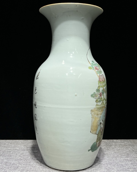 中国古玩粉彩唐人物色絵香炉【桐箱付】 中国古玩粉彩唐人物色絵香炉【桐箱付】