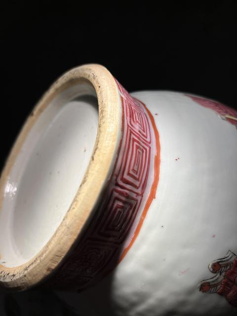 古玩陶瓷粉彩貼塑無雙譜瓶拍賣，當前價格120000元