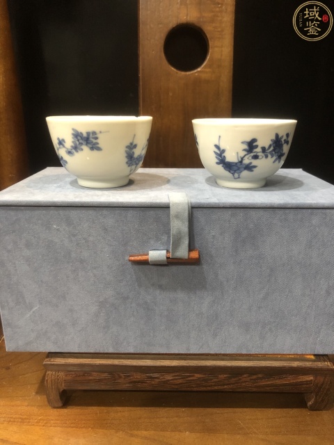 古玩陶瓷(精品花神杯)清-康熙-十二花神-青花主人杯一對拍賣,當前價格1380元