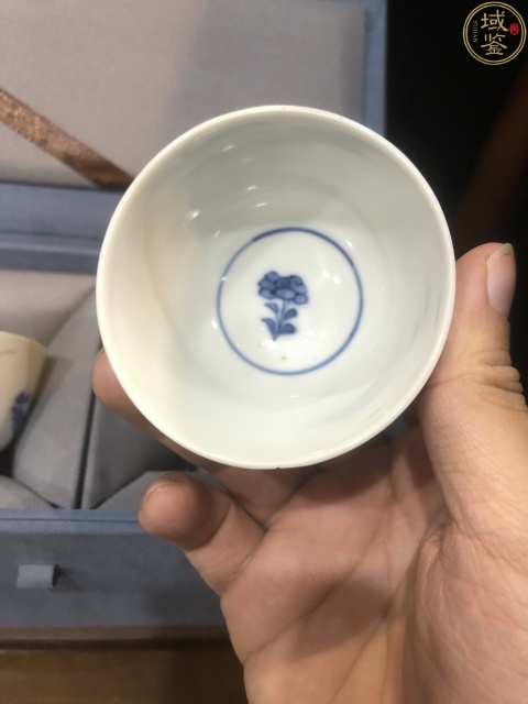 古玩陶瓷(精品花神杯)清-康熙-十二花神-青花主人杯一對拍賣,當前價格1380元