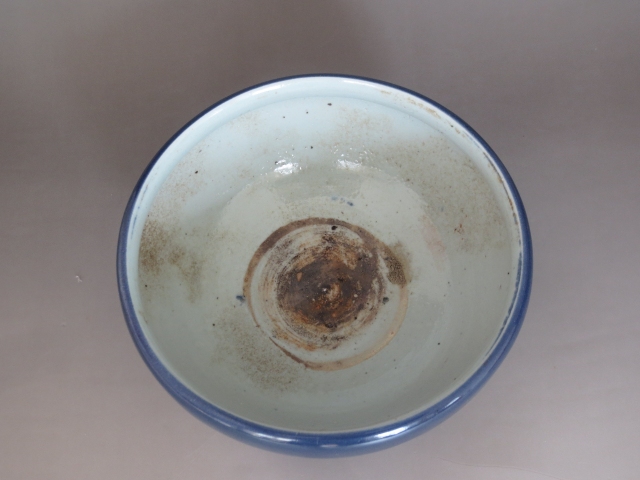 古玩陶瓷清中期霽藍釉三乳足缽式香爐拍賣,當前價格1788元