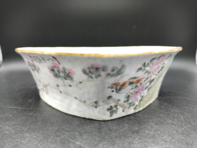 古玩陶瓷花鳥紋角碗拍賣,當前價格1300元