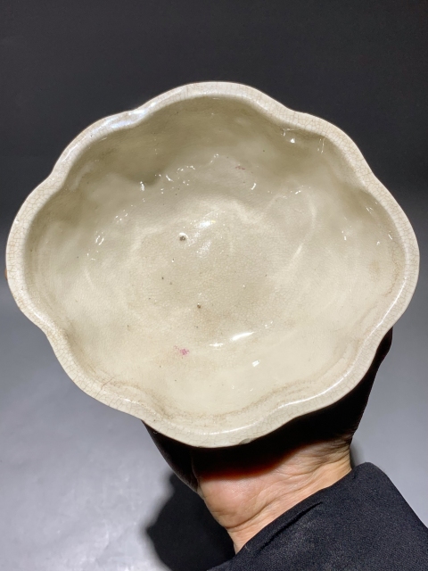 古玩陶瓷清代蟹甲八方洗 水仙盆拍賣,當前價格688元
