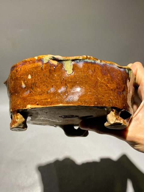 古玩陶瓷清代魚澡紋筆洗 水仙盆拍賣,當前價格688元