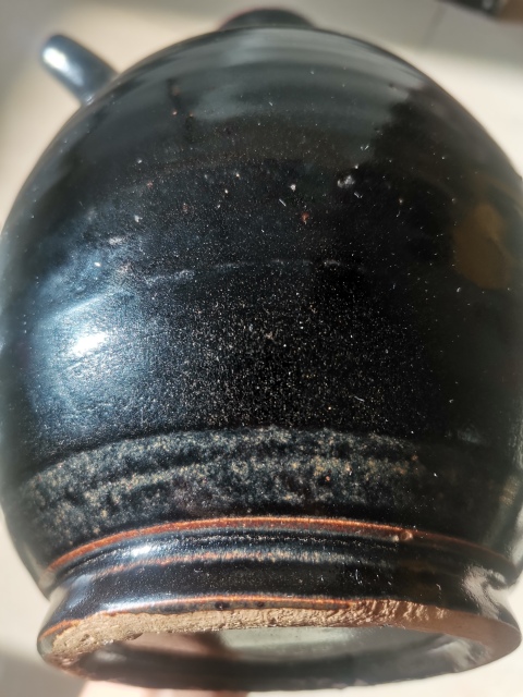 古玩陶瓷宋代耀州窯黑釉執壺拍賣，當前價格25688元