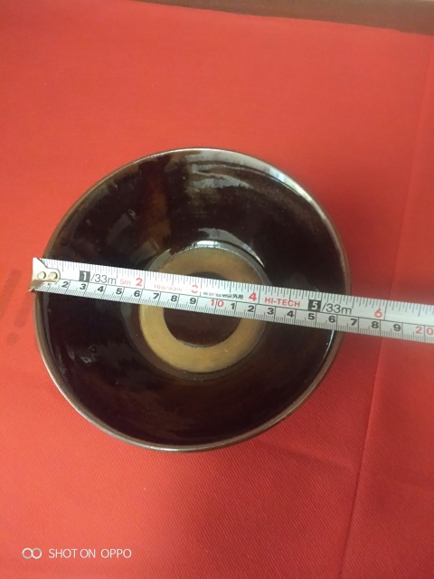 古玩陶瓷醬釉碗拍賣,當前價格500元