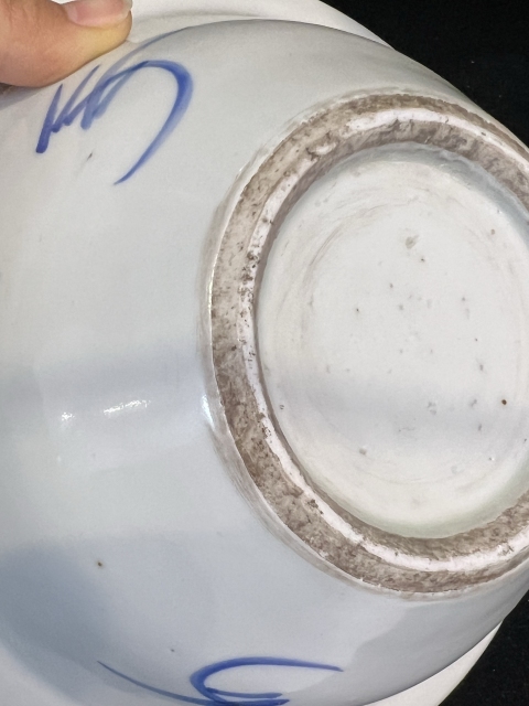 古玩陶瓷青花淡描花卉紋折沿盆,注意品相拍賣(mài),當(dāng)前價(jià)格800元