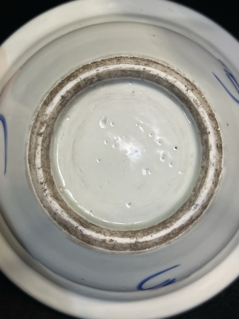 古玩陶瓷青花淡描花卉紋折沿盆,注意品相拍賣(mài),當(dāng)前價(jià)格800元