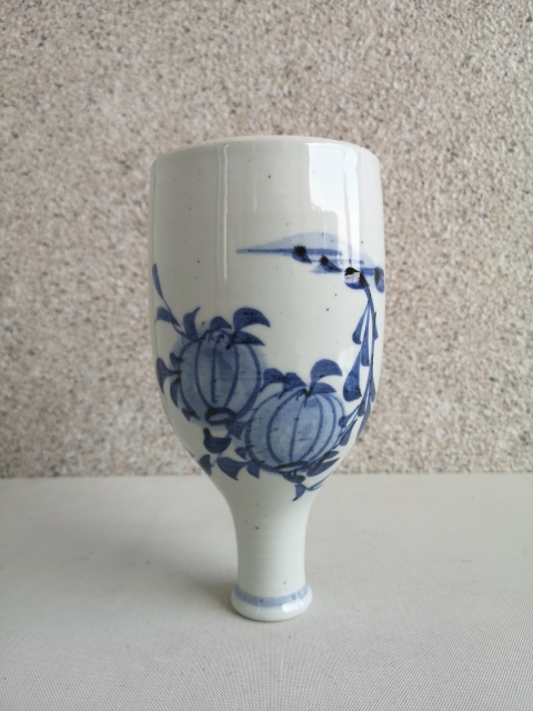 古玩陶瓷青花癩瓜圖酒瓶拍賣,當前價格550元