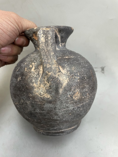 古玩陶瓷晚唐單彩直壺拍賣，當前價格1200元