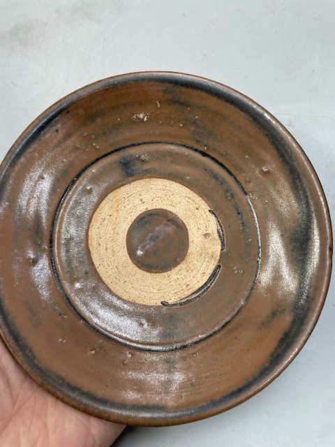 古玩陶瓷紅耀州窯盤拍賣,當前價格9966元