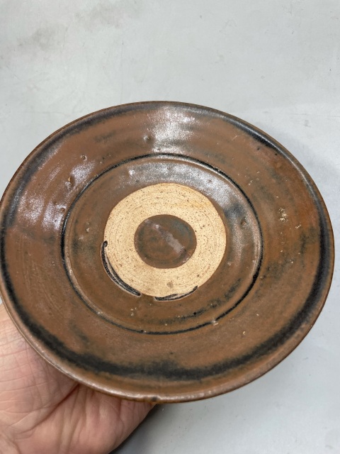 古玩陶瓷紅耀州窯盤拍賣,當前價格9966元