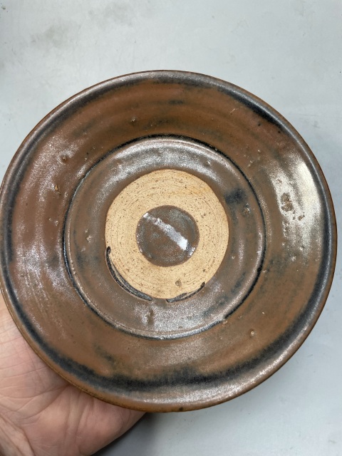 古玩陶瓷紅耀州窯盤拍賣,當前價格9966元