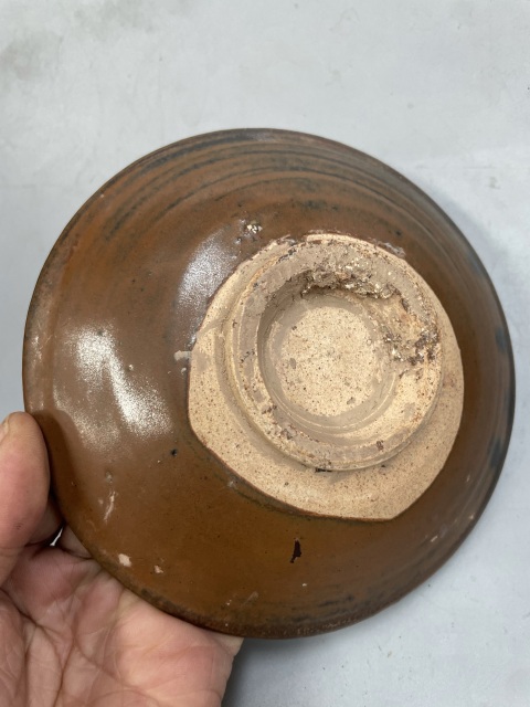 古玩陶瓷紅耀州窯盤拍賣,當前價格9966元