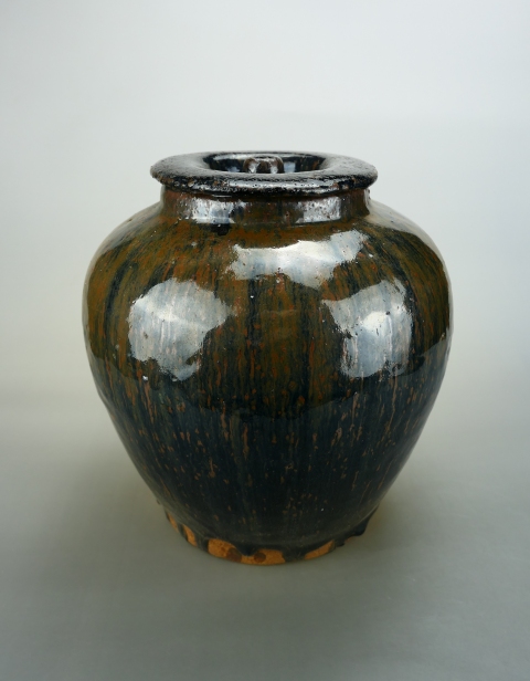 古玩陶瓷精美.明代兔毫釉大罐（1368年-1644年）拍賣，當前價格280元