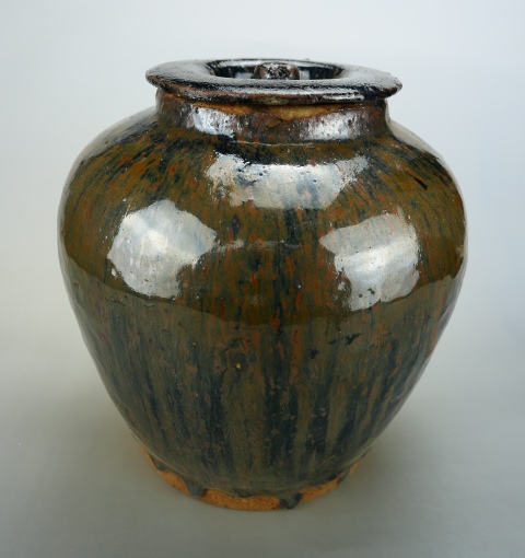 古玩陶瓷精美.明代兔毫釉大罐（1368年-1644年）拍賣，當前價格280元