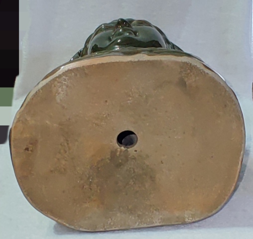 古玩陶瓷綠釉觀音菩薩頭像拍賣，當前價格1288元