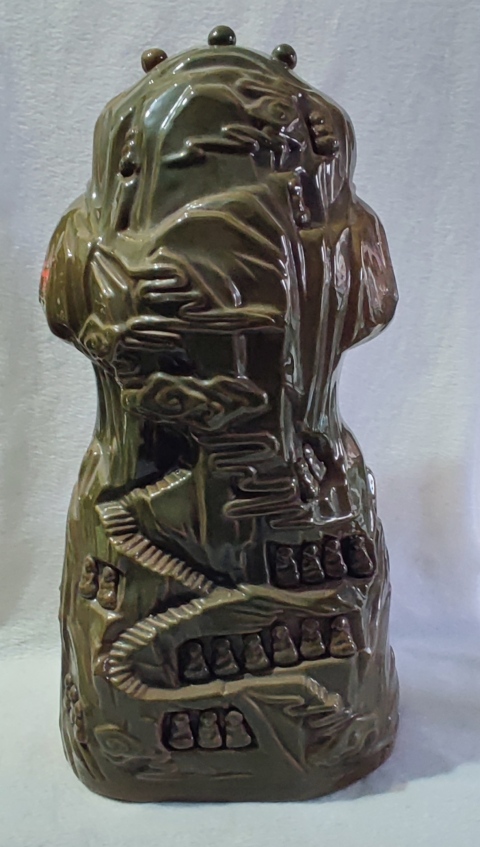 古玩陶瓷綠釉觀音菩薩頭像拍賣，當前價格1288元