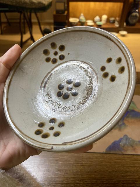 古玩陶瓷磁州窯點褐彩碗拍賣，當前價格1200元
