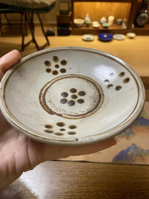 古玩陶瓷磁州窯點褐彩碗拍賣，當前價格1200元