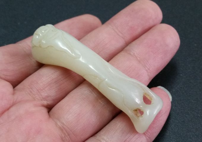 古玩玉器和田玉雕“福運當頭”掛件拍賣，當前價格380元