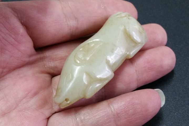 古玩玉器和田玉豬把件拍賣，當前價格480元