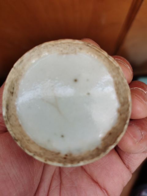 古玩陶瓷青花纏枝花卉水盂拍賣,當前價格399元