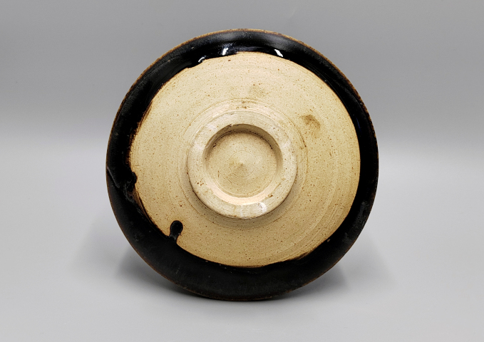 古玩陶瓷精品元代窯變牛毛紋淺盤拍賣，當前價格1000元