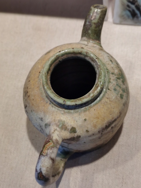 古玩陶瓷綠釉茶壺拍賣,當前價格400元