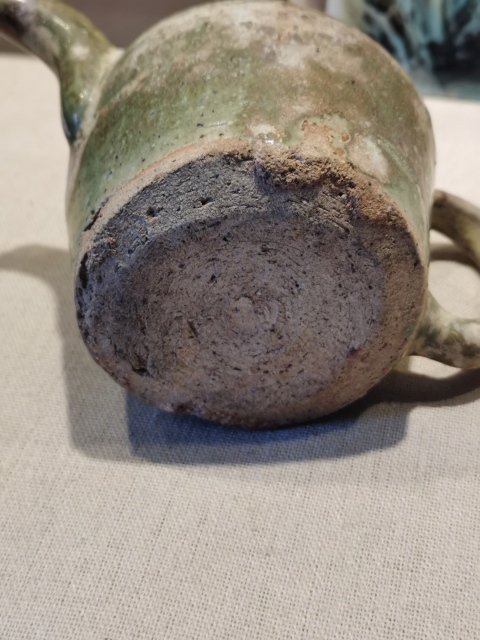 古玩陶瓷綠釉茶壺拍賣,當前價格400元