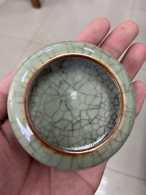 古玩陶瓷哥釉開片紋洗拍賣，當前價格6600元