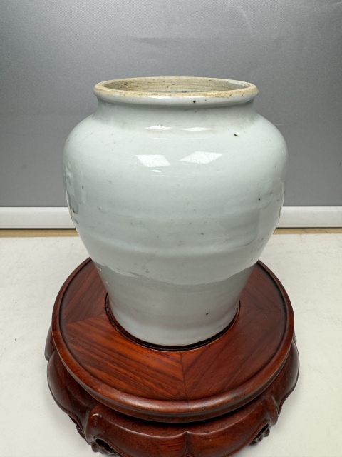 古玩陶瓷順治·甜白釉蓋罐拍賣，當前價格1288元