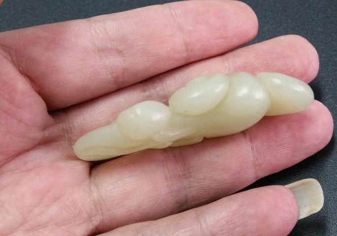 古玩玉器和田玉雕“人生如意”佩拍賣,當前價格480元