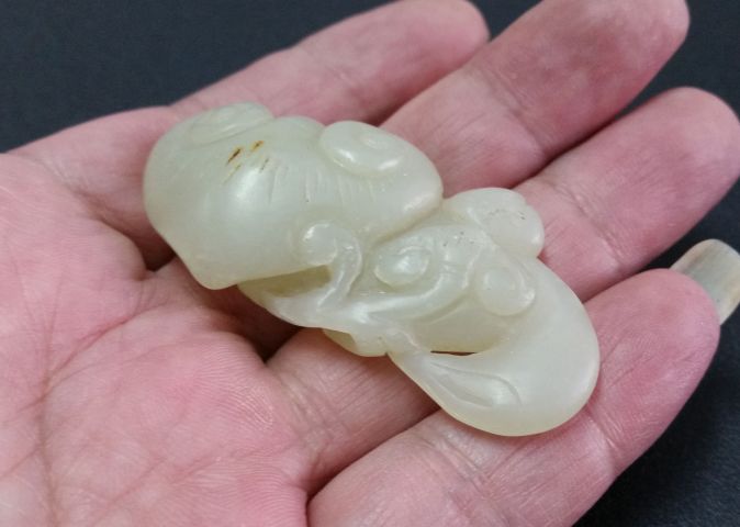 古玩玉器和田玉雕“人生如意”佩拍賣,當前價格480元