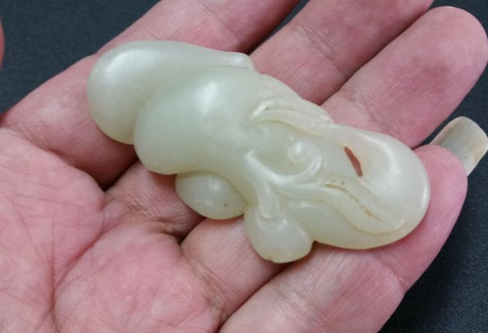 古玩玉器和田玉雕“人生如意”佩拍賣,當前價格480元