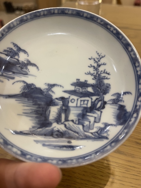 古玩陶瓷青花山水杯拍賣，當前價格8500元