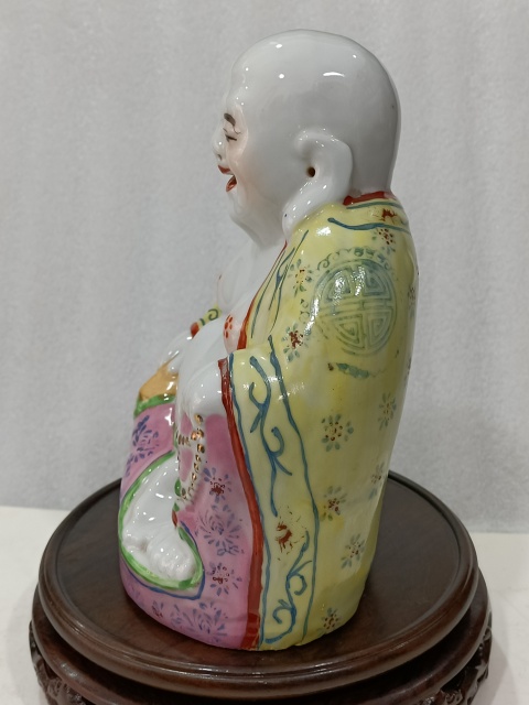 古玩陶瓷粉彩彌勒佛拍賣,當前價格888元