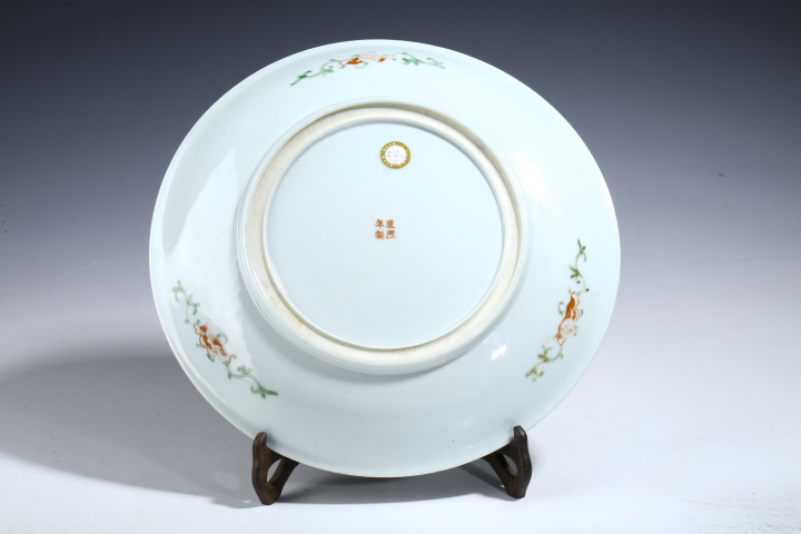 古玩陶瓷晚清民國(guó)·鐘儀楚奏五彩人物故事紋大盤(pán)拍賣(mài)，當(dāng)前價(jià)格9999元