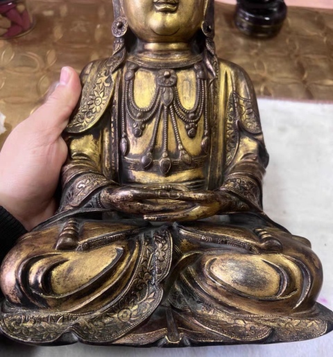 古玩銅器造像拍賣，當前價格586000元
