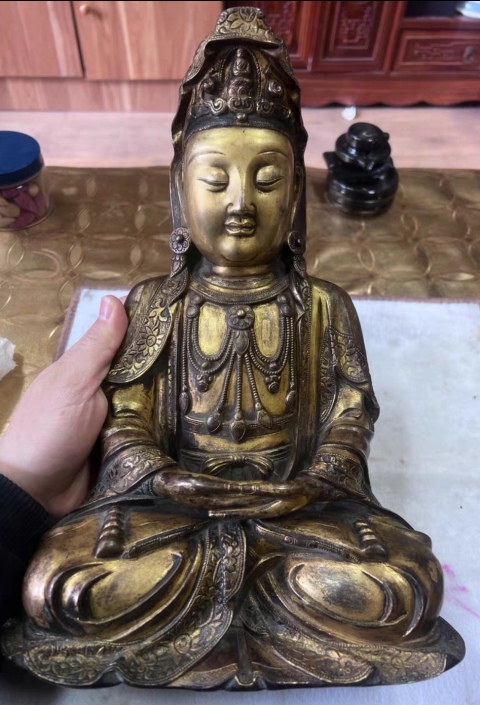 古玩銅器造像拍賣，當前價格586000元
