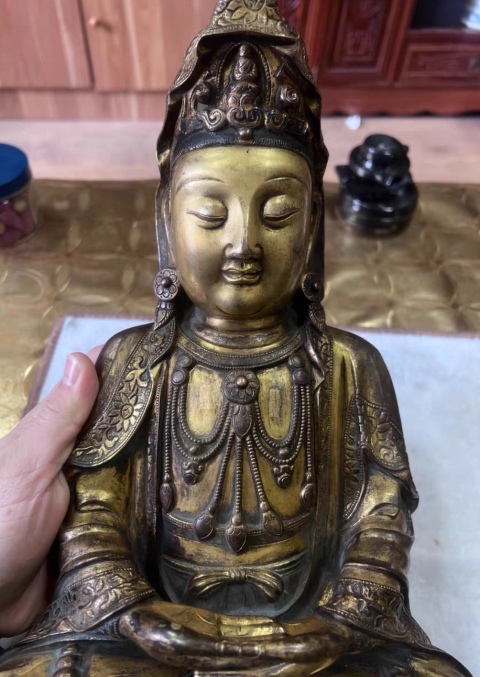 古玩銅器造像拍賣，當前價格586000元
