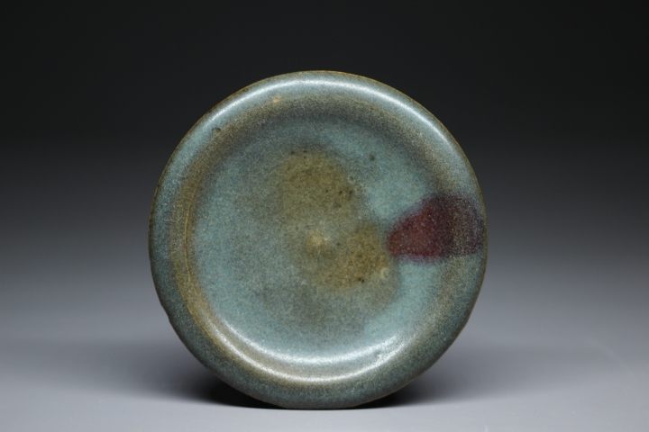 鈞窯天藍釉紫斑長頸瓶 中国古玩 中国美術 唐物 A960