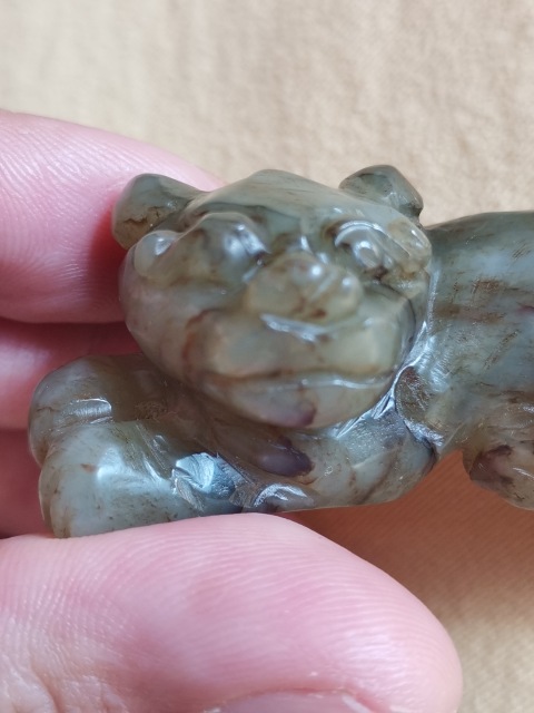 古玩玉器和田“玉獸”拍賣,當前價格2500元