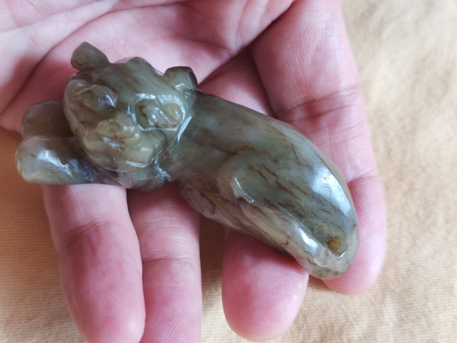 古玩玉器和田“玉獸”拍賣,當前價格2500元