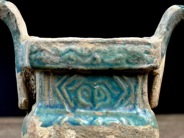 古玩陶瓷琺華彩鼎式爐拍賣(mài)，當(dāng)前價(jià)格800元