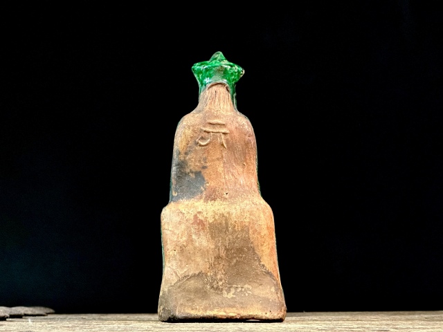 古玩陶瓷明末清初·綠釉人物造像拍賣,當前價格600元
